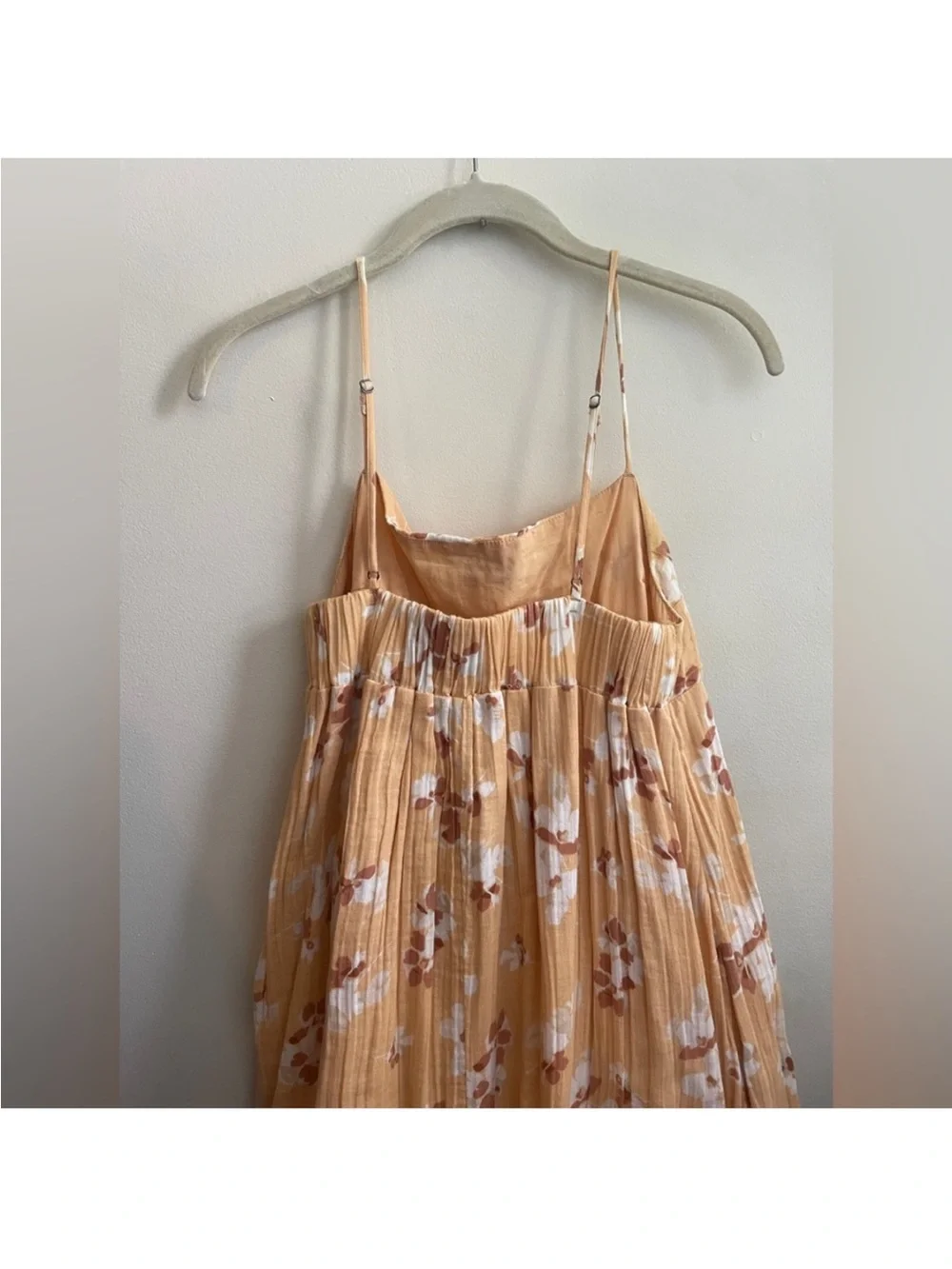 Abercrombie Yellow Floral Gauze Maxi Dress